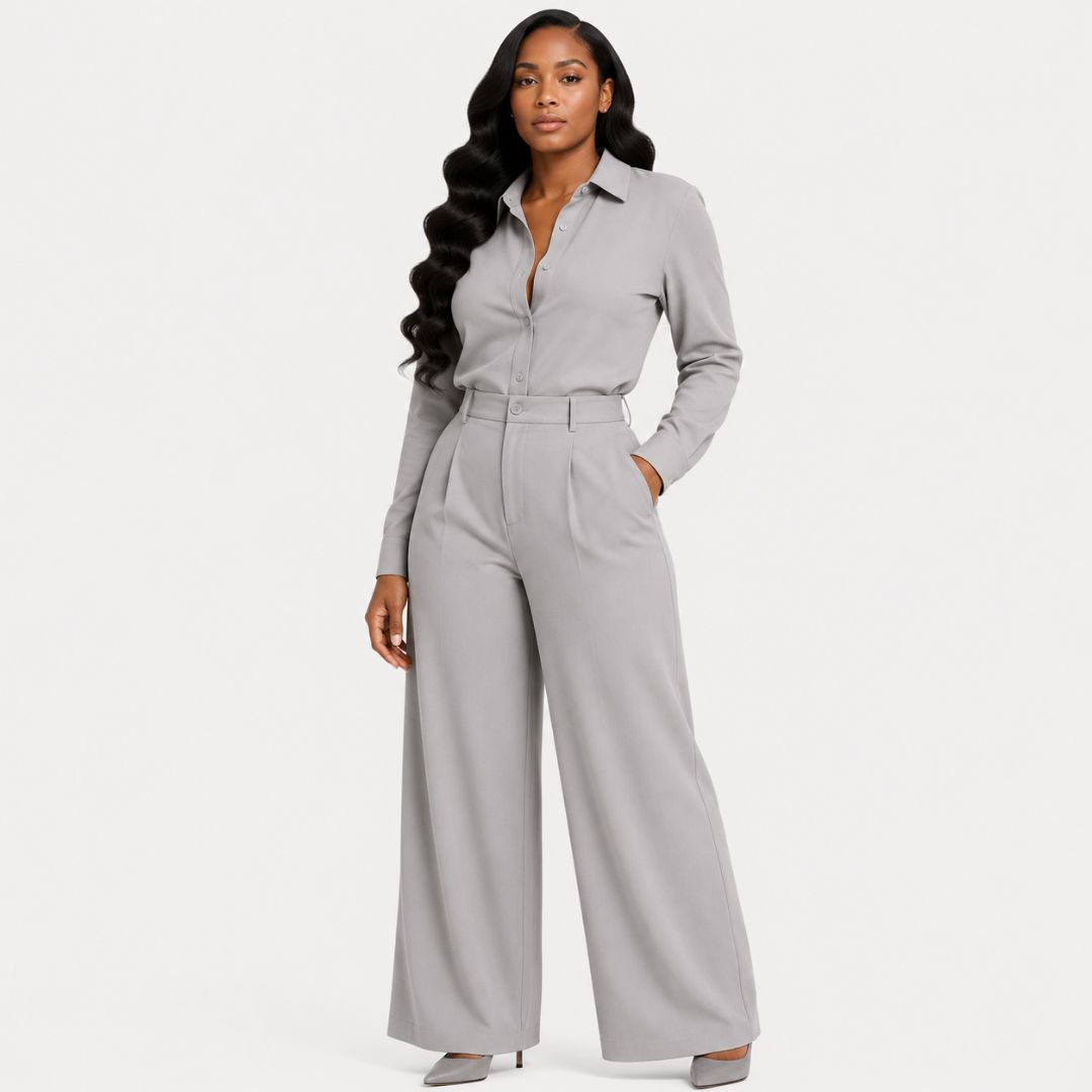 Premium Light Grey Twill Fabric